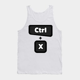 Ctrl + X  - Computer Programming - Light Color Tank Top